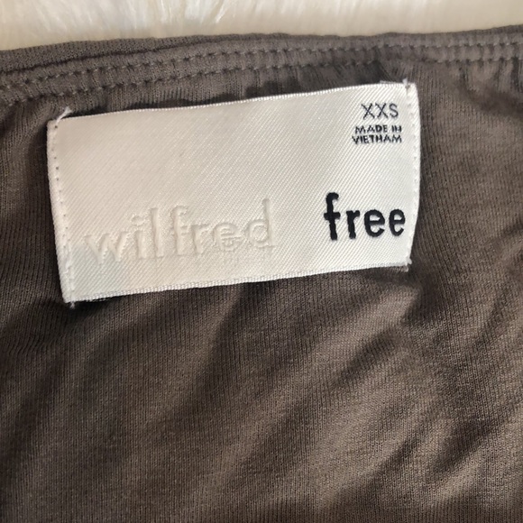 Wilfred skirt aritzia pencil army green olive - Picture 2 of 4